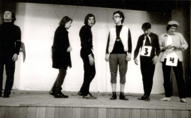 Group CODE: HINGE, Essay; Youth Tribune, Novi Sad, 24 May 1970.
Left to right: Miroslav Mandić ...