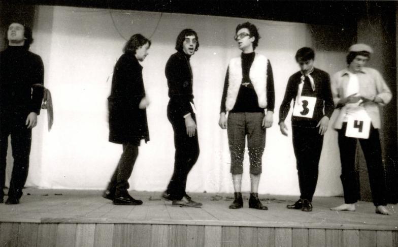 Group CODE: HINGE, Essay; Youth Tribune, Novi Sad, 24 May 1970.
Left to right: Miroslav Mandić ...
