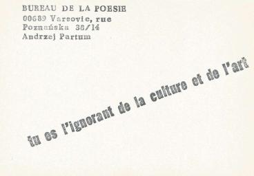 Tu es l’ignorant de la culture et de l’art 

