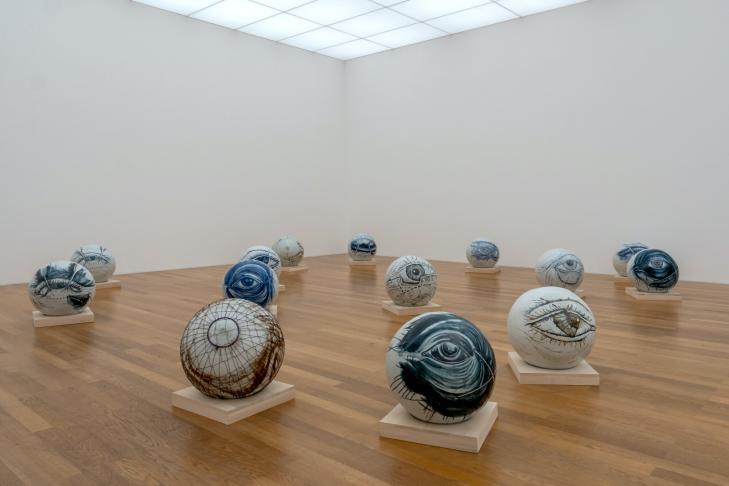 Eyes, 1974–1991(series of works), installation view Kunstmuseum Liechtenstein, Photo: Sandra Ma ...