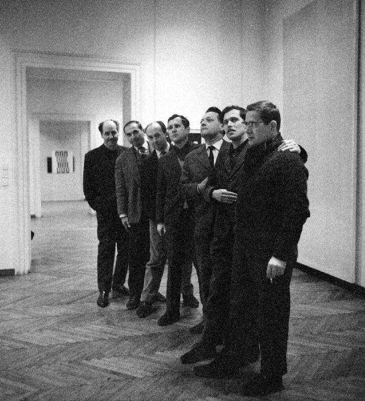 Courtesy: Insitute of Art History, Zagreb, photo: Branko Balić
Gorgona members at the exhibiti ...